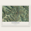 Enterprise, West Virginia map print, the full design
