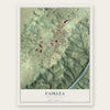 Fairlea, West Virginia map print, the full design