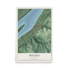 Map of Friendly, West Virginia, 12 x 18 inch unframed archival matte print