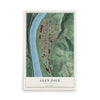 Map of Glen Dale, West Virginia, 12 x 18 inch unframed archival matte print