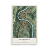 Map of Grantsville, West Virginia, 12 x 18 inch unframed archival matte print