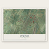 Inwood, West Virginia map print, the full design