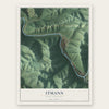 Itmann, West Virginia map print, the full design