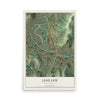 Map of Jane Lew, West Virginia, 12 x 18 inch unframed archival matte print