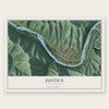 Justice, West Virginia map print, the full design