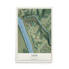 Map of Leon, West Virginia, 12 x 18 inch unframed archival matte print