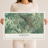 Map of Mabscott, West Virginia, 12 x 18 inch unframed archival matte print