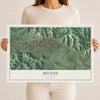 Map of Milton, West Virginia, 12 x 18 inch unframed archival matte print