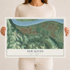 Map of New Haven, West Virginia, 12 x 18 inch unframed archival matte print