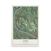 Map of Nitro, West Virginia, 12 x 18 inch unframed archival matte print