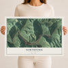 Map of Northfork, West Virginia, 12 x 18 inch unframed archival matte print