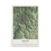 Map of Philippi, West Virginia, 12 x 18 inch unframed archival matte print