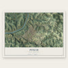 Pinch, West Virginia map print, the full design