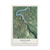 Map of Cheat Lake, West Virginia, 12 x 18 inch unframed archival matte print