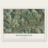 Reynoldsville, West Virginia map print, the full design