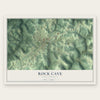 Rock Cave, West Virginia map print, the full design