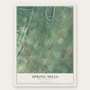 Spring Mills, West Virginia map print, the full design