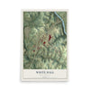Map of White Hall, West Virginia, 12 x 18 inch unframed archival matte print