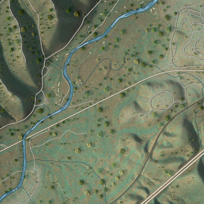 Second close-up of the map of White Sulphur Springs, West Virginia print showing more streets and buildings