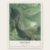 Whitmer, West Virginia map print, the full design