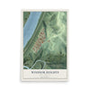 Map of Windsor Heights, West Virginia, 12 x 18 inch unframed archival matte print