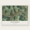 Wolf Summit, West Virginia map print, the full design