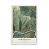Map of Worthington, West Virginia, 12 x 18 inch unframed archival matte print