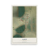 Map of Albin, Wyoming, 12 x 18 inch unframed archival matte print
