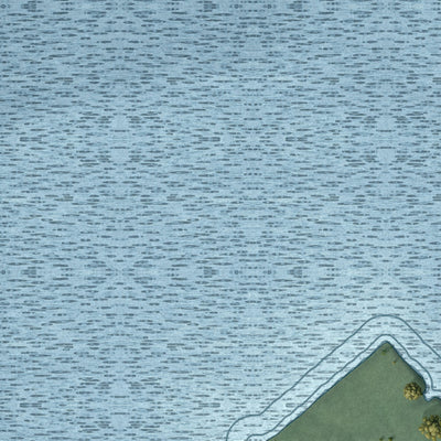 Close-up of the map of Alpine Northwest, Wyoming print showing street and building detail