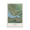 Map of Alpine, Wyoming, 12 x 18 inch unframed archival matte print