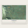 Auburn, Wyoming map print, the full design