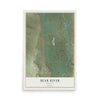 Map of Bear River, Wyoming, 12 x 18 inch unframed archival matte print