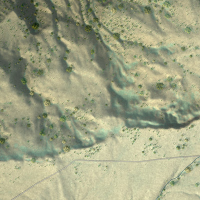 Close-up of the map of Bessemer Bend, Wyoming print showing street and building detail