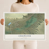 Map of Chugwater, Wyoming, 12 x 18 inch unframed archival matte print