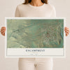 Map of Encampment, Wyoming, 12 x 18 inch unframed archival matte print