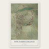 Fox Farm-College, Wyoming map print, the full design