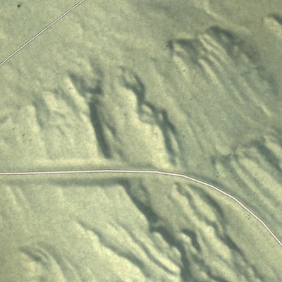 Close-up of the map of Garland, Wyoming print showing street and building detail