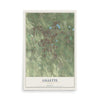 Map of Gillette, Wyoming, 12 x 18 inch unframed archival matte print