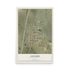 Map of Glendo, Wyoming, 12 x 18 inch unframed archival matte print