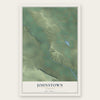Johnstown, Wyoming map print, the full design