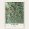Mammoth, Wyoming map print, the full design