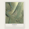 Oakley, Wyoming map print, the full design