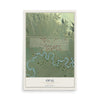 Map of Opal, Wyoming, 12 x 18 inch unframed archival matte print