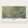 Orin, Wyoming map print, the full design
