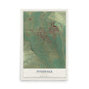 Map of Pinedale, Wyoming, 12 x 18 inch unframed archival matte print