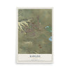 Map of Rawlins, Wyoming, 12 x 18 inch unframed archival matte print