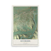 Map of Riverside, Wyoming, 12 x 18 inch unframed archival matte print