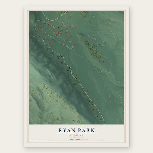 Ryan Park, Wyoming map print, the full design