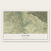 Slater, Wyoming map print, the full design