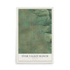 Map of Star Valley Ranch, Wyoming, 12 x 18 inch unframed archival matte print